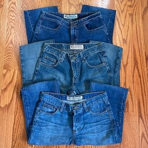 Pack of 3 Womens American Eagle Jeans All Same Size and Brand Same Y2K